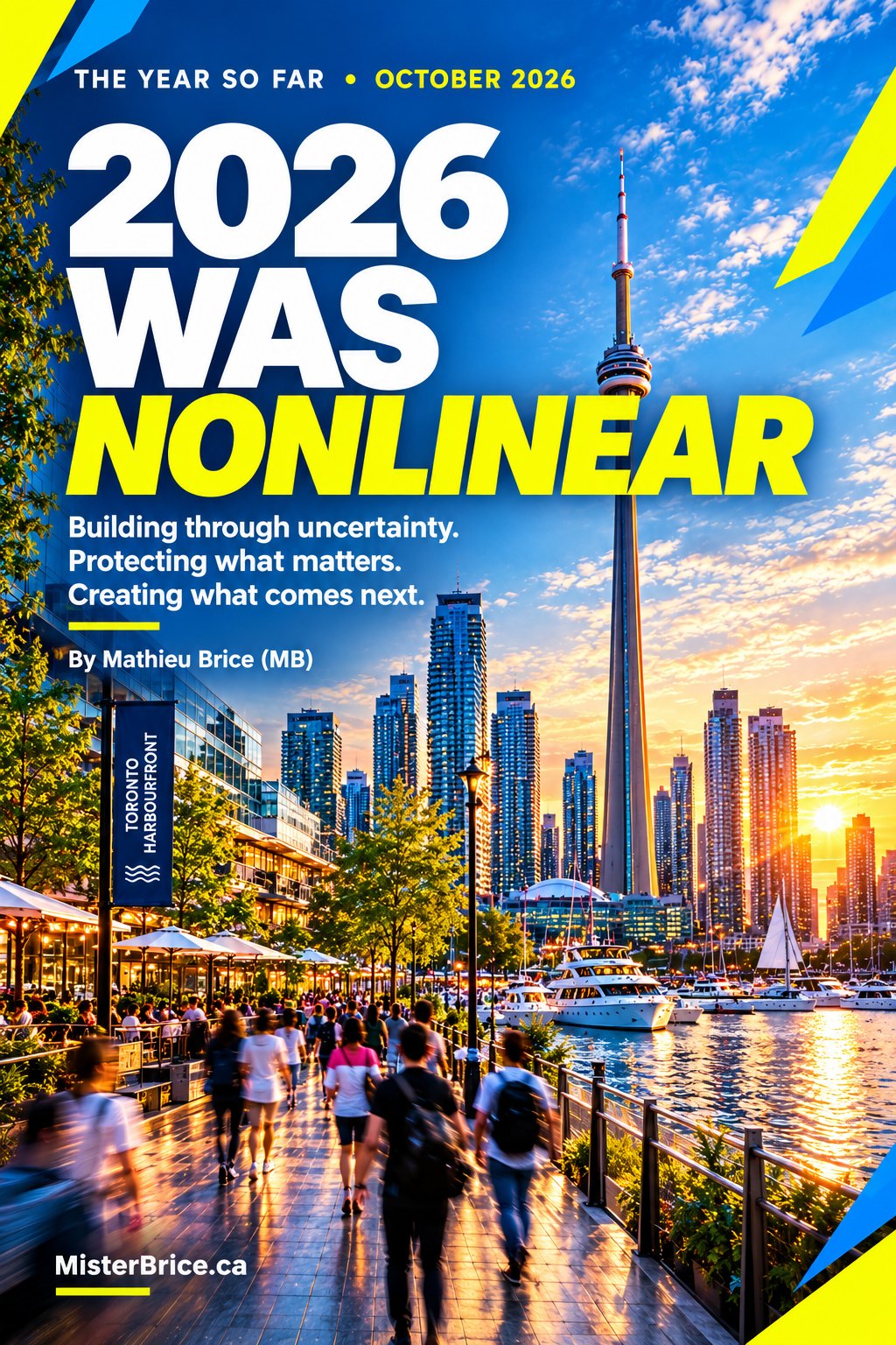 2026 WAS NONLINEAR — cover featuring Toronto’s waterfront and CN Tower