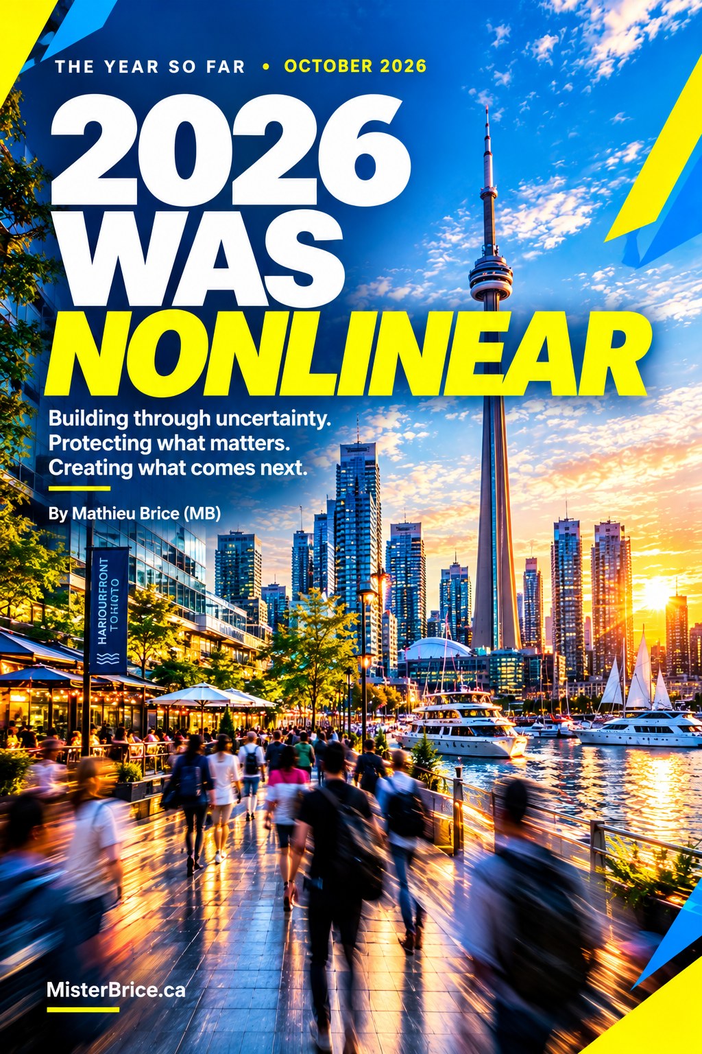 2026 WAS NONLINEAR — cover featuring Toronto’s waterfront and CN Tower